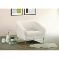 thumbnail image 6 of Home Square 3-Piece Furniture Set with Cream Velvet Chair Loveseat and Sofa, 6 of 10