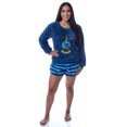 thumbnail image 3 of Harry Potter Womens' Sweater and Shorts Sleep Pajama Set-All Houses, 3 of 5