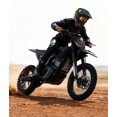thumbnail image 5 of Electric Dirt Bike for Adults & Teens 13+, 2000W Off-Road Electric Motorcycle, 48V 21Ah Removable Battery, 37MPH Fat Tire E Dirt Bike with Hydraulic Brakes, Family Trail Riding Gift-Black, 5 of 9