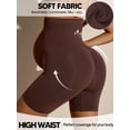 thumbnail image 4 of Women's Plus Size Maternity Shorts over The Belly Pregnancy Yoga Shorts Workout Athletic Biker Shorts, 4 of 7