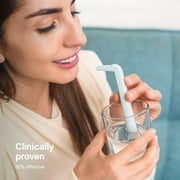 HiccAway Hiccup Straw – 2 Pack Blue | Clinically Proven Hiccup Relief Device | Drug-Free, Reusable & Safe for All Ages | As Seen on Shark Tank