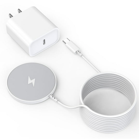 Magnetic Wireless Charger for iPhone 17 16 15,Fast Charging 10FT Long Cable with PD Fast Charger Block Compatible with iPhone 17 Pro Max/iPhone 16 Pro Max/15/Plus/Pro/14/13/12 Series,AirPods 3/2/Pro