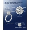 thumbnail image 5 of MomentWish 2 Carat Simulated Diamond Engagement Wedding Rings for Women,Solitaire Moissanite Promise Rings-Size5.5, 5 of 7