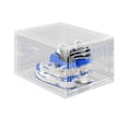 thumbnail image 2 of axGear 5 x Shoe Box Stackable Storage Super Clear Transparent Collapsible Display Box, 2 of 9