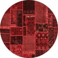 thumbnail image 1 of Ahgly Company Indoor Round Oriental Red Modern Area Rugs, 7' Round, 1 of 4