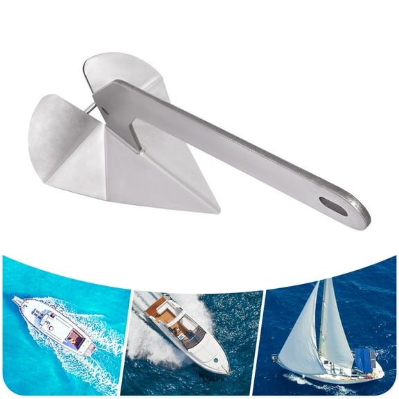 Delta Style Wing Boat Anchor Stainless Steel 32 lbs Triangular-shaped Boat Anchor 15kg