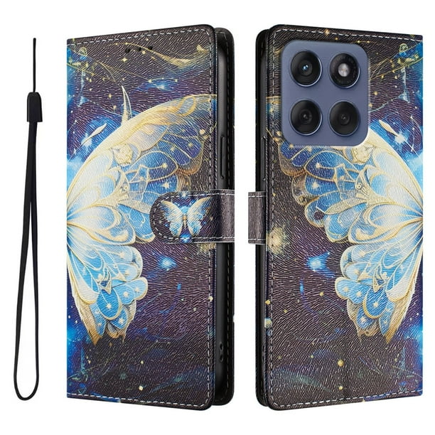 FOXDOCK Funda Tipo Cartera para Motorola Moto G86 con Soporte y Correa – Diseño de Patrones Lindos