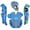 Sky Blue/Graphite, variant on All-Star Sports Axis Pro System 7 Age 16 and Up Protective Catcher Set, Navy