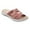 Pink, variant on POIUYTR Wedge Sandals for Women Dressy Summer Slip On Slide Sandals Comfortable Walking Sandals