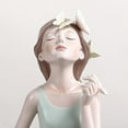 thumbnail image 3 of Escultura Moderna de mariposas para la cabeza para niñas, de resina para Hadas, de escritorio, decoración , Coffee20x13.7x27.5cm Café20x13.7x27.5cm Macarena Figuras de niña de resina, 3 of 4