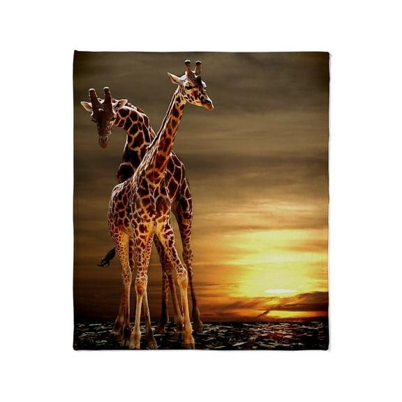 CafePress - Giraffes Throw Blanket - Soft Fleece Throw Blanket, 50"x60" for All Ages