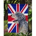 thumbnail image 3 of Irish Wolfhound with English Union Jack British Flag Garden Flag, 3 of 5