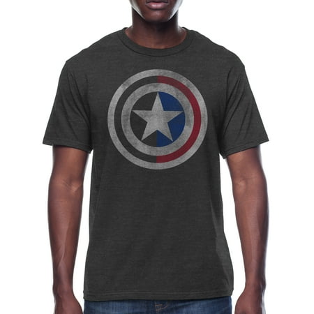 Marvel Captain America Shield Men's & Big Men's Graphic Tee, Sizes S-3XL