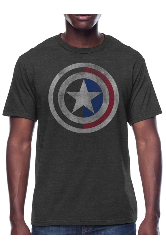 Marvel Captain America Shield Men's & Big Men's Graphic Tee, Sizes S-3XL