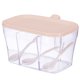 thumbnail image 1 of Yuarrent Contenedor de plástico para especias, azúcar, sal, café, almacenamiento de alimentos, caja organizadora de cocina, almacenamiento de Almacenamiento y organización del hogar rosa naranja Yuarrent HA7459-01B, 1 of 1