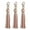 Rose powder, variant on PU Leather Tassel With Lobster Swivel , Keychain For Handbag Phone Car Key Jewelry - Rose powder