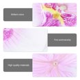 thumbnail image 2 of 20 flores artificiales de orquídea de seda de 9 cm para decoración del hogar o boda (marfil y morado), 2 of 5