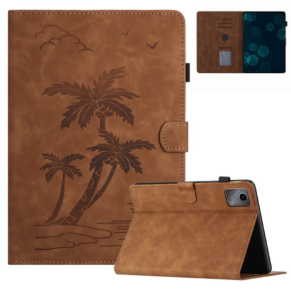 ShellTech Protective Case Premium Leather Case for Lenovo Tab M11 11inch TB330FU TB330XU,Slim Folding Stand Folio Case Ful Body Protection Cover Auto Sleep Wake for Lenovo Tab M11,Brown