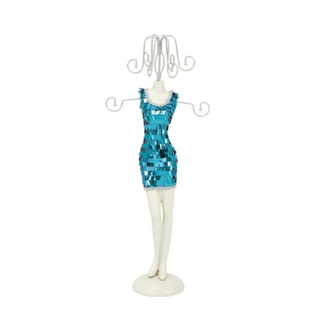 GwG Outlet Jewelry Holder Prepped with Blue and Silver Sequins 98754