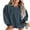 Blue, variant on Womens Sweatshirt Oversized Casual Crew Neck Loose Corduroy Sweatshirt Pullover Fashion Long Sleeve Comfy Tops