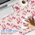 thumbnail image 2 of Long Mouse Pads for Desk,Pink Bows and Baseballs Pattern Desk Mats on Top Of Desks, Desk Mouse Pad Extra Large with 3mm Non-Slip Base and Stitched Edge for Gaming,Office,Work,Home 47.3"x23.6", 2 of 6