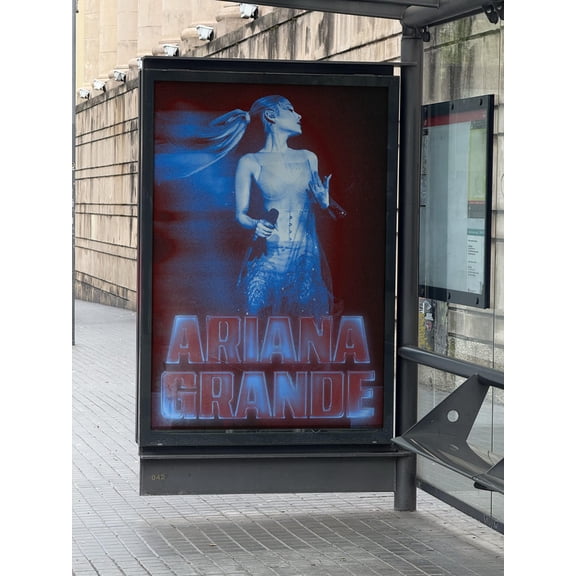 Ariana Grande Live Performance Poster, Pop Concert Stage Art Size 24x36 Unframed Poster