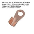 thumbnail image 2 of 10 Pieces Mini Wire Terminals Copper Electrical Cable Connector Connectors Replacement Repair Lug Ends Professional Cord Connection Fixing Accessories 80A, 2 of 9