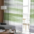 thumbnail image 4 of Sage Green Gray Semi Sheer Curtains 72 Inch Length 2 Panels Set, Neutral Abstract White Ombre Texture Sheer Kitchen Curtain Privacy Voile Window Curtain for Living Room Bedroom Rod Pocket Drapes, 4 of 7