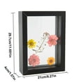 thumbnail image 4 of Tignapoo Double-Sided Glass Dried Flower Frame - Black A4 Size (21x29.7cm) for DIY Home Decor and Gifts, 4 of 6