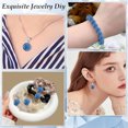 thumbnail image 5 of Blue Rhinestone Beads,100 Pcs Polymer Clay Beads,Crystal Beads,Round Ball Clay Beads,Diamond Clay Beads for DIY Necklace Jewelry Making Christmas Decorations - Ice Baseball Bling Style,0.3 in, 5 of 9