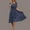 Navy, variant on FRSASU Summer Dresses for Women Short Sleeve Polka Dot Midi Dress V-Neck A Line Sundress Beach Vacation Flowy Dresses Wine