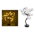 thumbnail image 4 of Lámpara de mesa hermosa con 24 luces LED de árbol de rosas para decoración de bodas y fiestas. blanco, 4 of 9