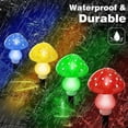 thumbnail image 4 of Zhangyh Mushroom Solar Lights Outdoor, Waterproof Mushroom Landscape Lights 8 Lighting Modes Mushroom Garden Fairy Lights, 4 of 9