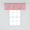 thumbnail image 2 of Ambesonne Fruit Window Valance, Mosaic Strawberries Summer, 54" X 18", Rose Magenta and Green, 2 of 3