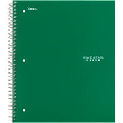 Five Star Wirebound Notebook, 1 Subject, Wide Ruled, Forest Green (930010CE1-WMT)