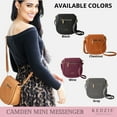 thumbnail image 4 of Kedzie Camden Mini Messenger Vegan Leather Crossbody Bag, Black (Women's), 4 of 7