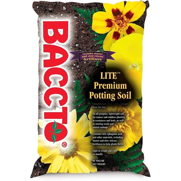 Bilot 1460 Baccto Lite Premium Potting Soil, 8 Quarts