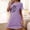Purple, variant on Sakmal Cute Womens Nightgown Black Lightweight Pajama Sleep Dress Crew Neck Short Short Sleeve Graphic Nightgowns S-2XL