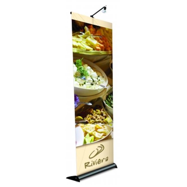 Testrite Produits Visuels RY7-B Bannière Rétractable Mercure 60 Po. - 1 Face Mercure - Argent