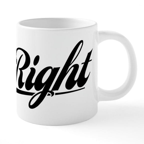 CafePress - Mr. Right - 20 Oz White Ceramic Mega Mug
