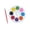 multicolor, variant on 8 Color Mini Pigment Paint Tray, Watercolor Powder Cake Student Stationery, Plastic Blister Painting Palette, Art Supply for Kids School Drawing