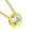 Gold and white, variant on Stainless Steel Silver-Tone Gold-Tone Solitaire Multicolor CZ Pendant Necklace, 18"