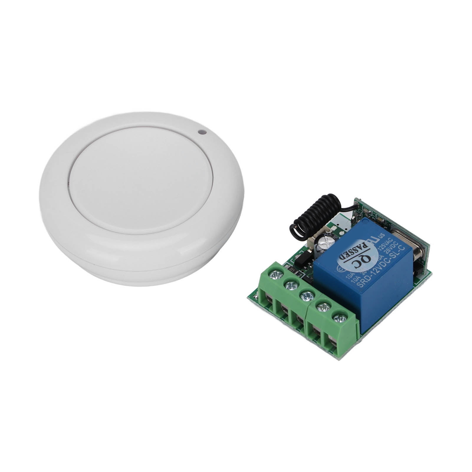 Wireless Momentary Switch, Lightweight 433MHz Round OneButton Remote
