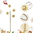 thumbnail image 4 of Christmas Ornament Pick with Sequins Mirror Decoration, Festive Branch for Trees, Wreaths and Floral Displays, 4 of 7