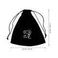 thumbnail image 3 of WORGEOUS 1pc Secador de pelo Bolsa de almacenamiento Flannel Bolsa de cordón Joyería Organizador suave Negro, 3 of 7