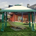 thumbnail image 3 of Costway 13'x13' Gazebo  Canopy  Shelter Awning Tent Patio Garden Green, 3 of 10