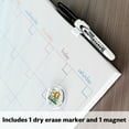 thumbnail image 3 of BAZIC 14" X 14" Magnetic Dry Erase Calendar Board Tile + Markers & Magnets, 12-Pack, 3 of 7