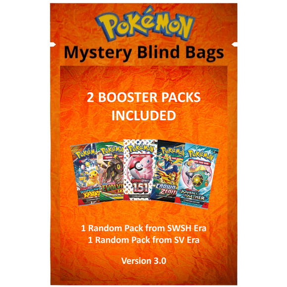*New* Pokemon Mystery Blind Bag V3 - 2 Random Packs