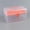 Red, variant on 1 Pcs Plastic Storage Box, Two-Layer Clear Plastic Storage Box with Handle, Craft Tool Box, 2 Layer Tackle Box for Women, Organizer Box for Sewing Art and Cosmetic
