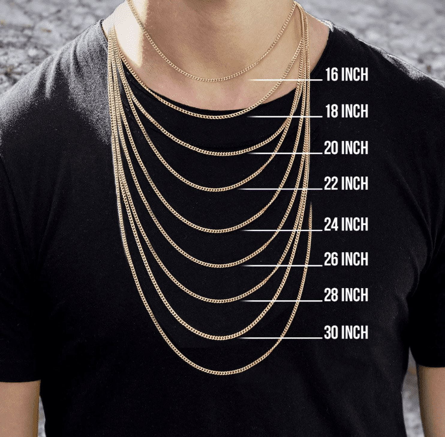 10K Yellow Gold 3MM Hollow Figaro Link Necklace Chains 16" - 24",Real 10K Gold, Next Level Jewelry